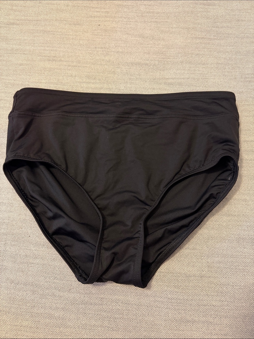 Lands' End Black High-Waist Briefs